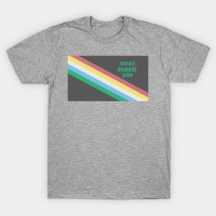 Sensory Disability Pride Flag T-Shirt